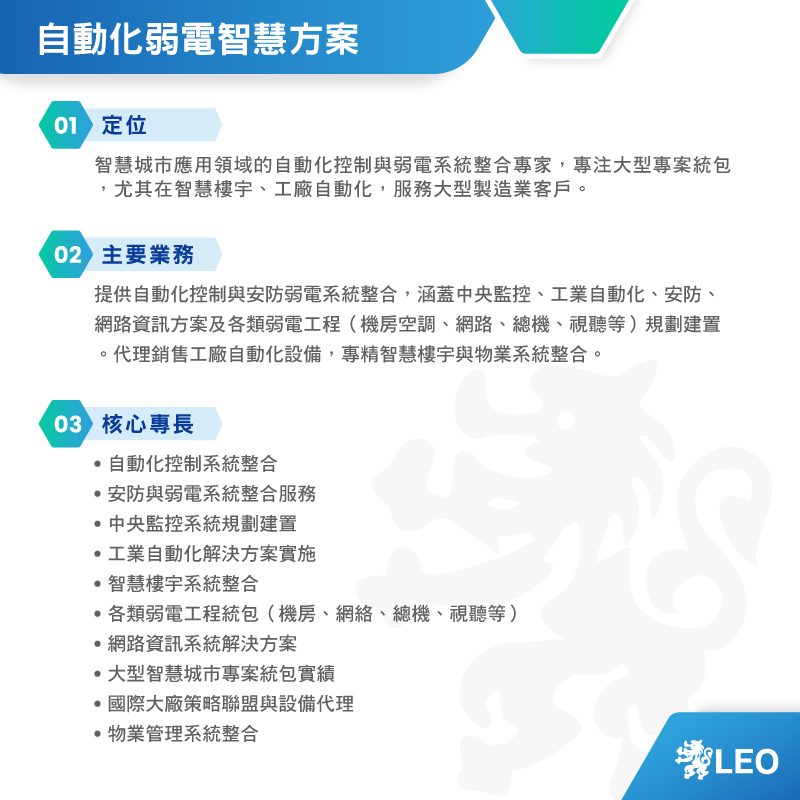 自動化弱電智慧方案